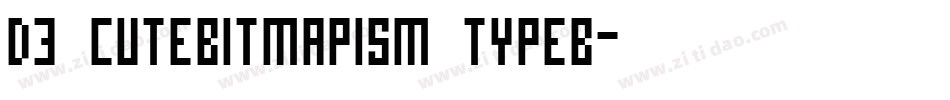 D3 CuteBitMapism TypeB字体转换